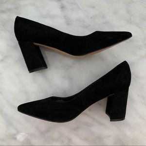Marc Fisher Black Block Heel Pumps